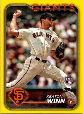 2024 Topps update Edition #101 Keaton Winn yellow