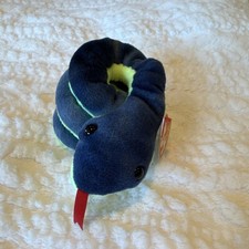 Ty Beanie Baby Hissy Snake Plush Retired 1997 Ages 3 3-4 4-7 8-11
