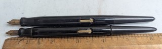 Lot of two vintage Conklin Desk pens 14k gold nibs
