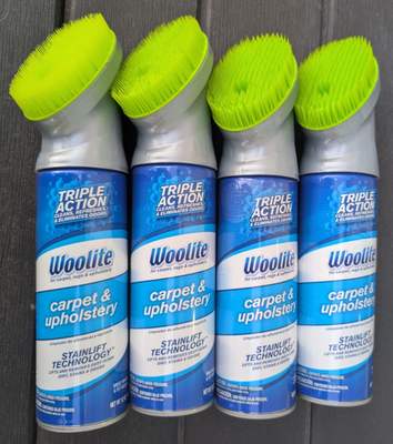 #ad Lot of 4: Woolite Carpet amp; Upholstery Triple Action Foam Cleaner Stain Remover $27.99