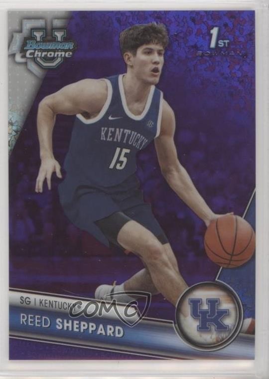 2023 Bowman U Chrome Purple Mini-Diamond Refractor /399 Reed Sheppard #45 0h5y