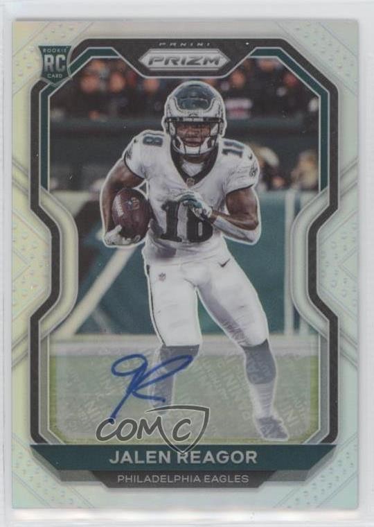 2020 Panini Prizm Rookie Silver Prizm Auto Jalen Reagor #342 Auto o8g
