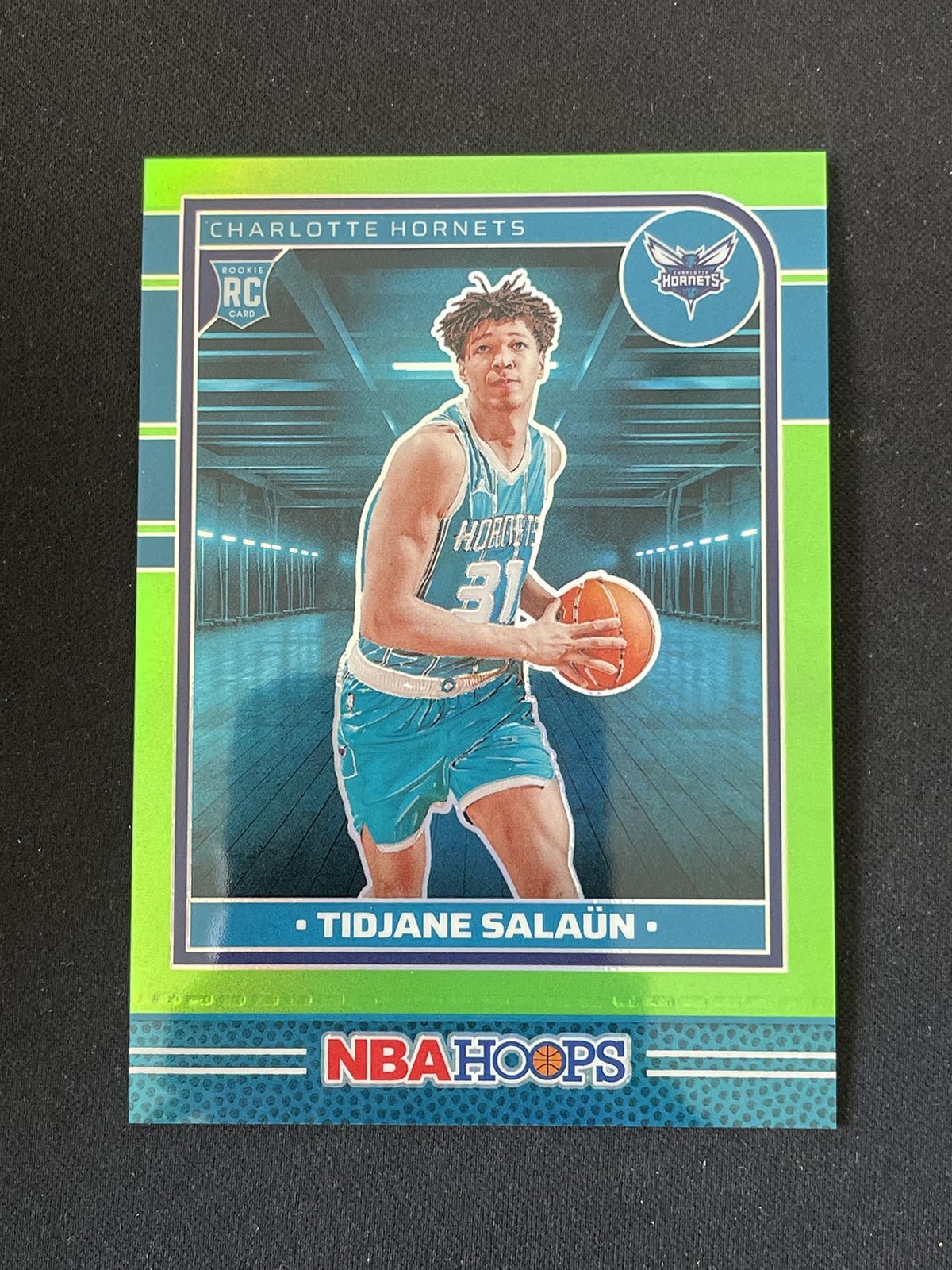 Tidjane Salaun 2024-25 Panini NBA Hoops Premium Lime Green Prizm 026/149 RC #236