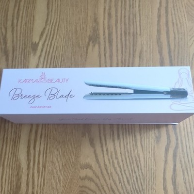 Karma Beauty Breeze Blade Ionic Technology Flat Iron/Straightener, White