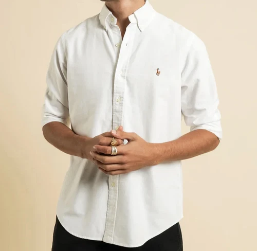 Polo Ralph Lauren Oxford Sport Shirt White Brand New Retail $125.00 - product listing photo