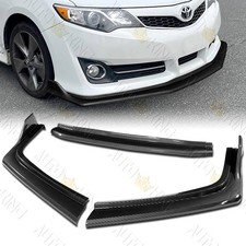 For 12-14 Toyota Camry Se Carbon Painted Front Bumper Lip Spoiler Splitter 3pcs