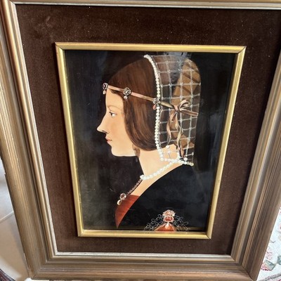 Portrait of Beatrice dʼEste by Leonardo da Vinci 15th Century ITALY On Plaque