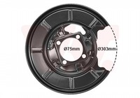 VAN Wezel Spritzblech Bremsscheibe Hinten Rechts Passend FüR Mercedes A-Klasse