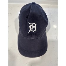 Twins Enterprise Detroit Tigers Navy Blue Baseball Hat Old English D Logo XXS