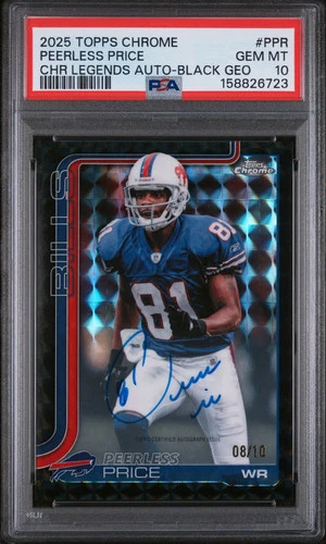 2025 Topps Chrome Peerless Price Base (PSA 10)