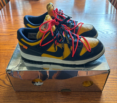 Nike Dunk Low LTHR / OW CT0856 700 Mens 10.5 w/Box