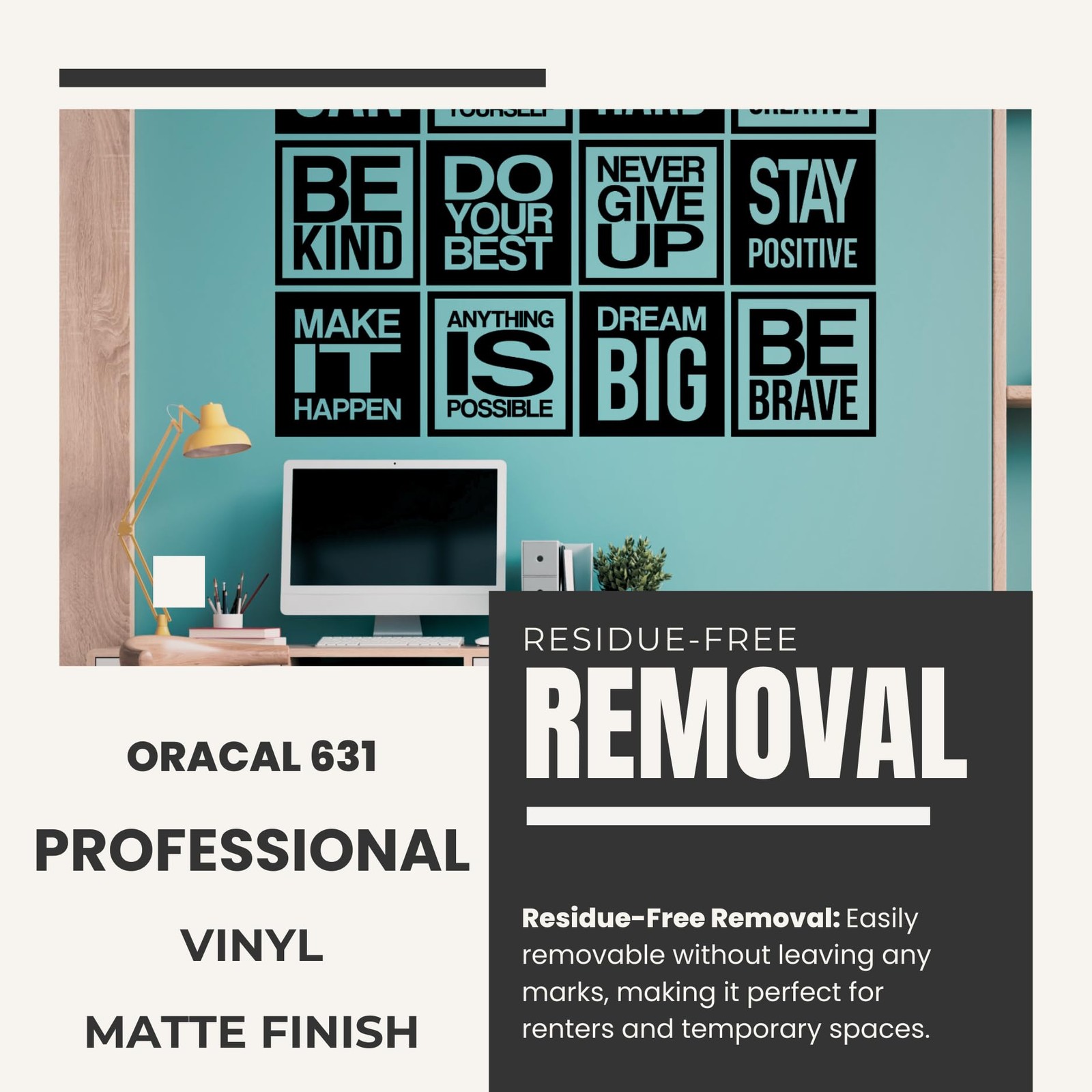 My Vinyl Story Large 12 PC Motivational Wall Decal Positive Inspirational Quo...