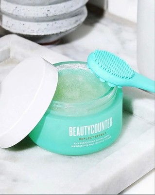 Women's Beautycounter Reflect Effect AHA Smoothing Facial Mask One Size Teal