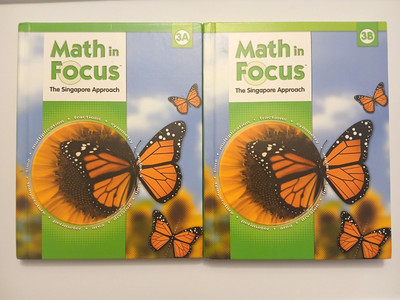 Math In Focus Singapore Math 3A and 3B Books (2 set)