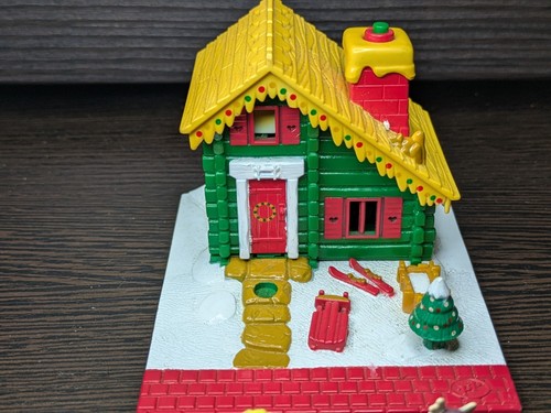 Vintage Polly Pocket Christmas Holiday Ski Chalet 1993 Bluebird Toys - Bild 7 von 10