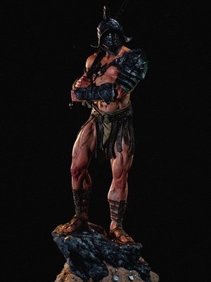 Gladiator - 1:6 Scale - UNPAINTED Resin Figure - 3D Printed - Fan Art