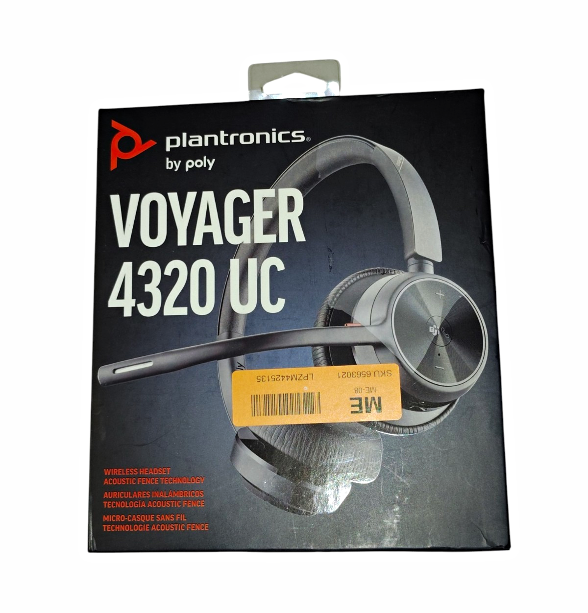 Plantronics Voyager 4320 UC Wireless Bluetooth USB-C Dual Headset Black