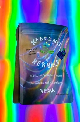 Blue Lotus Gummies (L-theanine and Gaba) - Blueberry Flavor