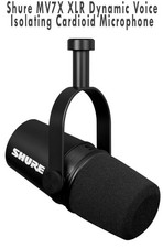 Shure MV7-X Microphone XLR Microphone for Podcast Streaming Broadcast Recording
