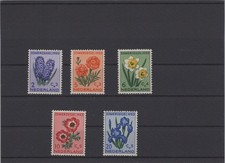 Netherlands 1953 Summer Stamps Flowers XF Mint Never Hinged