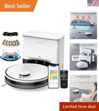 Robot Vacuum Mop Self Empty 5000Pa Suction Laser Navigation WiFi Alexa