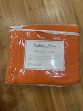 Orange 3 Pc Duvet Cover King, One Duvet Cover 104  X 90  2 Pillowcases 20  X 36  