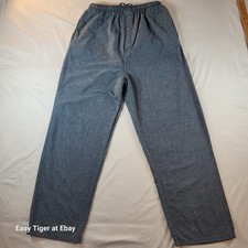 Hanes Woven Cotton Men Elastic Waist Drawstring Sleep Lounge Pant Pockets Medium