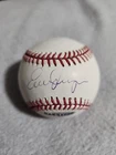 Evan Longoria Signed Major League Baseball with Case & 2 COA's. Giants, Rays