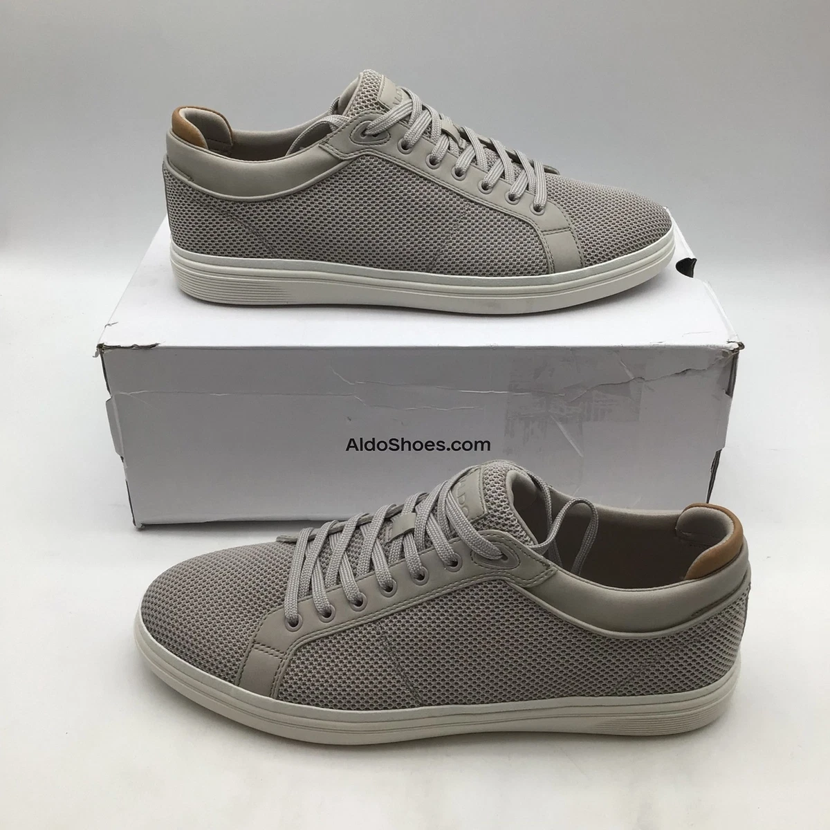 Aldo Men’s Gray Lace Up Casual Sneakers Size 10 New Without Tags Aldo Gray Canvas Casual Shoes for Men for sale | eBay main image 2