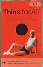 Thinx for All - Women's Super Absorbency Brief Period Underwear (Black/Small)