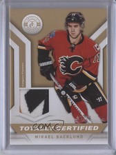 2013-14 Totally Certified Materials Gold 8/25 Mikael Backlund #TC-MBA Patch 0f4