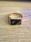 Men's 10k EMI Gold Ring with Diamond Total weight is 8 grams — photo 7