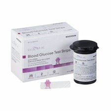 McKesson Quintet AC Blood Glucose Diabetic Test Strips Never Expired 5059 50 Ct
