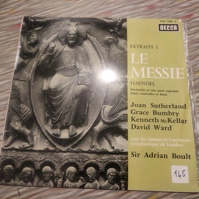 Scheibe 33 Umdrehungen HAENDEL Der Messias Auszüge 1