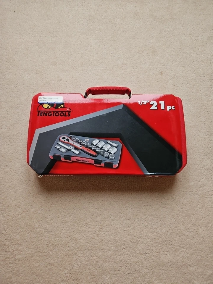 Teng Tools T1221 21-piece 1/2-inch Drive Metric Socket Set. Brand New Sealed - Image 2 of 3