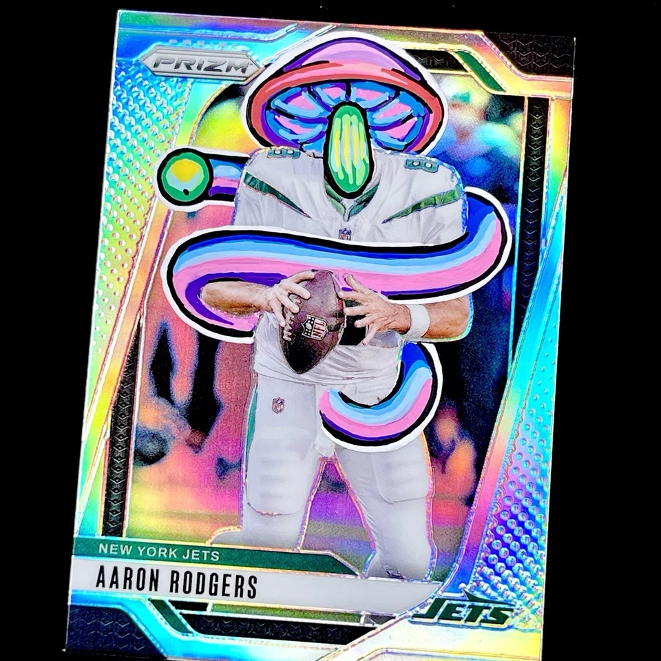 1/1 AARON RODGERS 🔥 SILVER SHROOM PRIZM SSP 🔥 NUEVO PENINI: UNO DE UN ARTE Foto 3 de 4