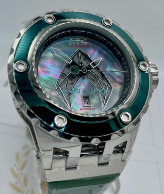 Invicta DC Comics Aquaman Auto Men's Watch w/ MOP Dial 52mm Green