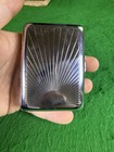 Vintage Art Deco Mid Century Metal Silver Tone Cigarette Hard Case