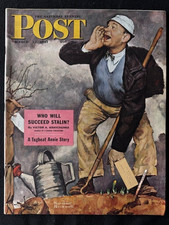 SATURDAY EVENING POST Complete Magazine March 22, 1947 NORMAN ROCKWELL Cover