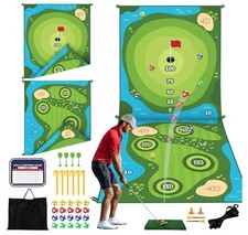 TOY Life Golf Chipping Game Sticky Mat 20 Balls 4 Darts Set