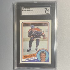 Topps 1984-85 Wayne Gretzky Edmonton Oilers #51 SGC 7 NHL Hockey Card