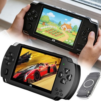 4.3Zoll Handheld Spielkonsole Kind Videospielkonsole mit Spielgerät Spielstände