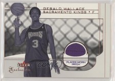 2001-02 Fleer Exclusive Rookie Player-Worn Patch Gerald Wallace #144 Patch 8f4