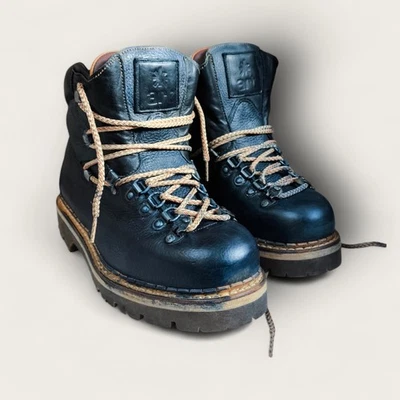 Art Company boots Rando  Montantes Cuir Bleu - Défaut Teinture T 41 - Photo 1/4