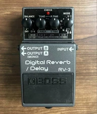 BOSS RV-3 Digital Reverb Delay Guitar Effects Pedal Test Completed Express