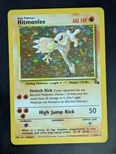 1995 hitmonlee pokemon card value Rare Pokemon Card Hitmonlee 22/62 Fossil Set Rare Non-Holo 1995 Collection  R12