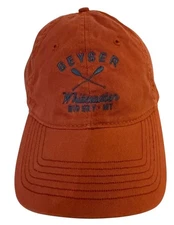 Beyser Whitewater Hat Big Sky Montana Rust Red Color Paddles Rafting Cotton