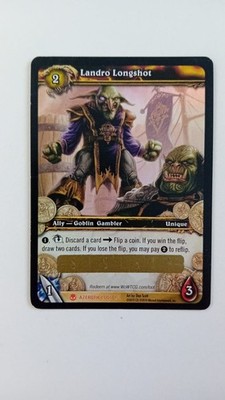 Landro Longshot WoW Azeroth Loot Card Unscratched - Warcraft TCG