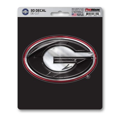 FANMATS 62810 Georgia Bulldogs 3D Decal Sticker 8, Team Colors 