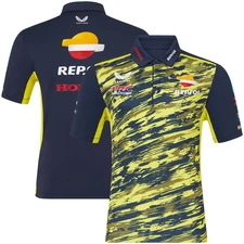 Moto GP Polo Shirt Castore Men's Team Honda Repsol Rider Top - New